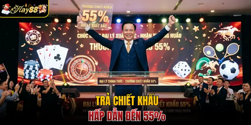 Trả chiết khấu hấp dẫn đến 55%
